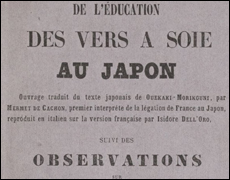 Saint-Marcellin et la soie japonaise